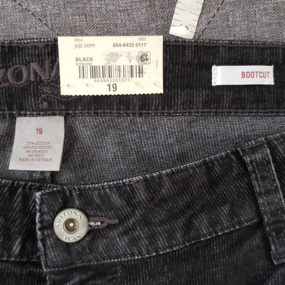 ARIZONA JEAN CO Corduroy Pants juniors 19 - Picture 9 of 9